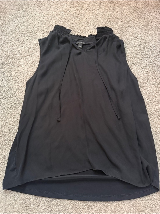 Ann Taylor Tops - Ann Taylor Black Sleeveless Tie-Neck Camisole